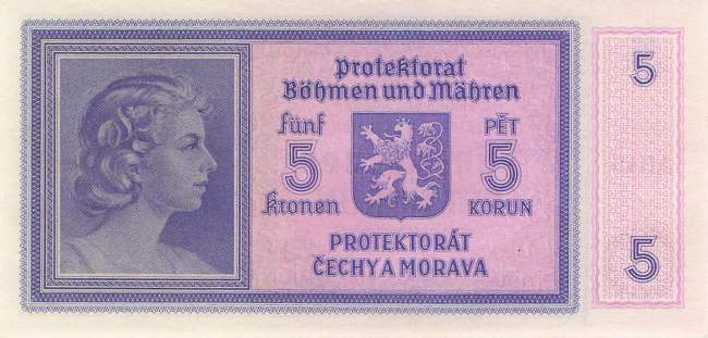 5 Kronen 1940 ro.559a A UNC